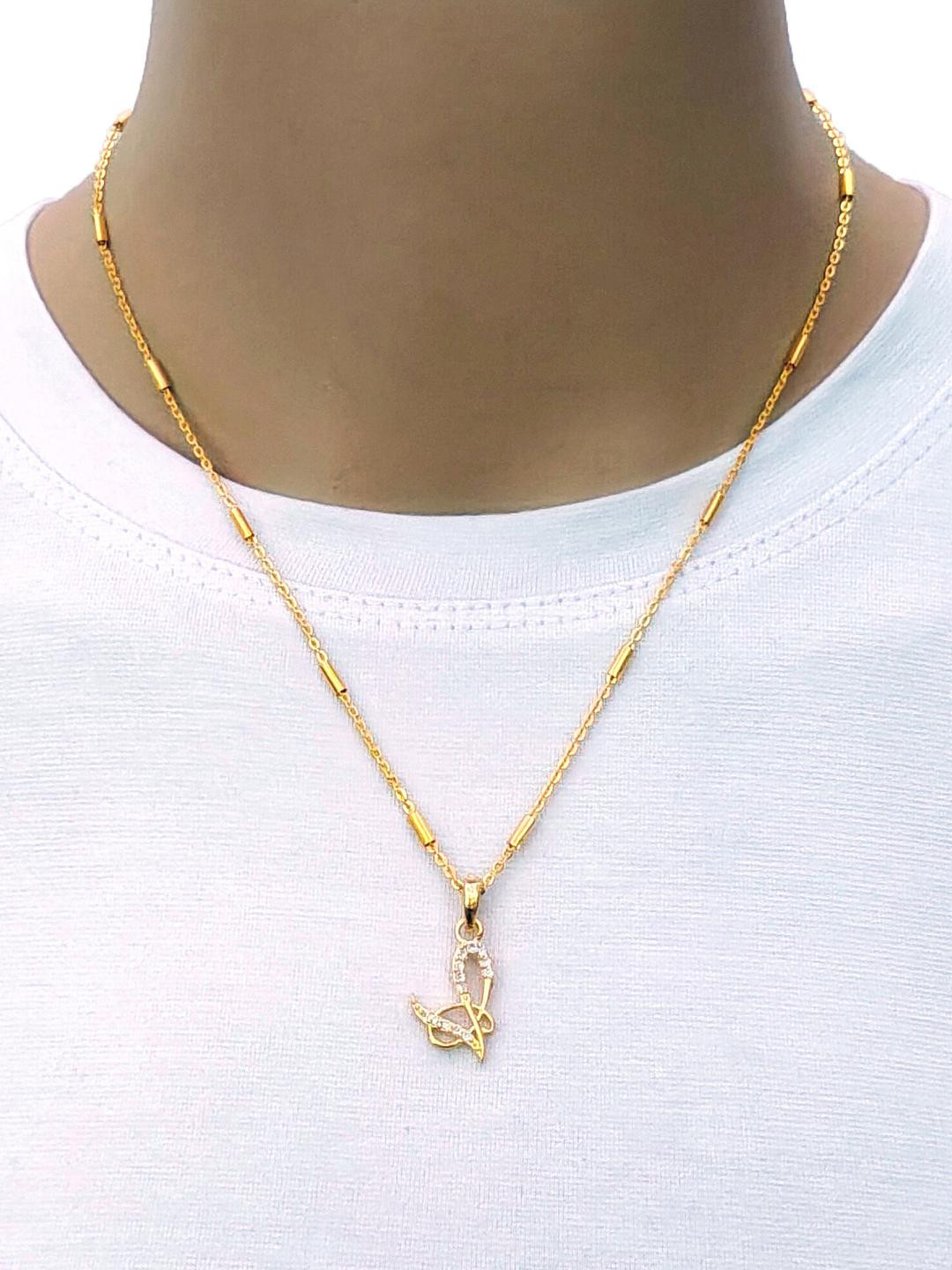 CLONEO V Alphabet Gold-Plated Pendants