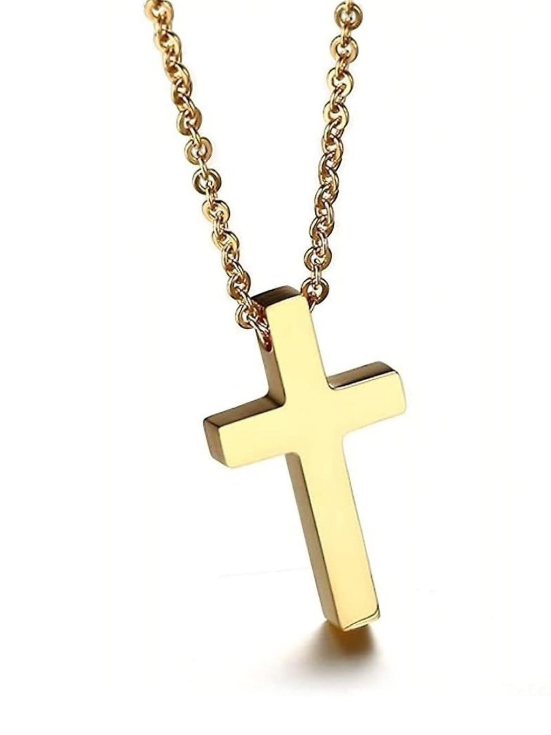 19TH JULY JEWELS Unisex Cross Pendant Chain