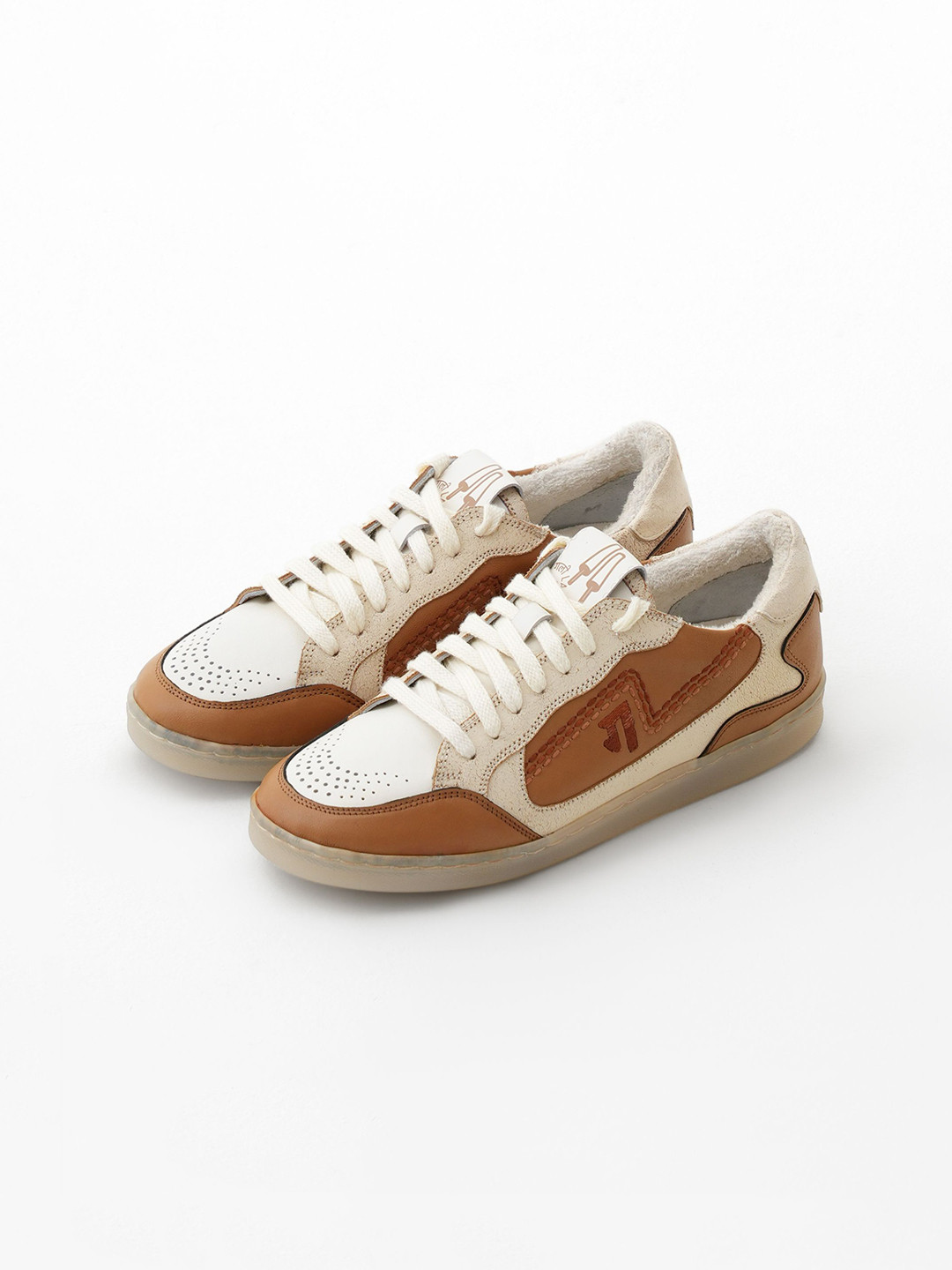 GULLY LABS Kulfi Badam Women Leather Lace-Ups Sneakers