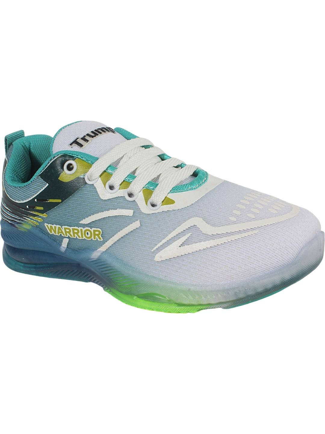 Trump Sea Green Unisex Kids Printed Trekking Shoes