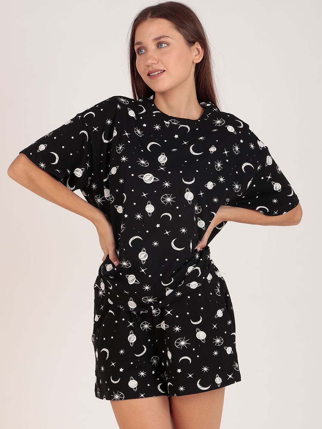 Masha Oversized Cotton Shorts Set