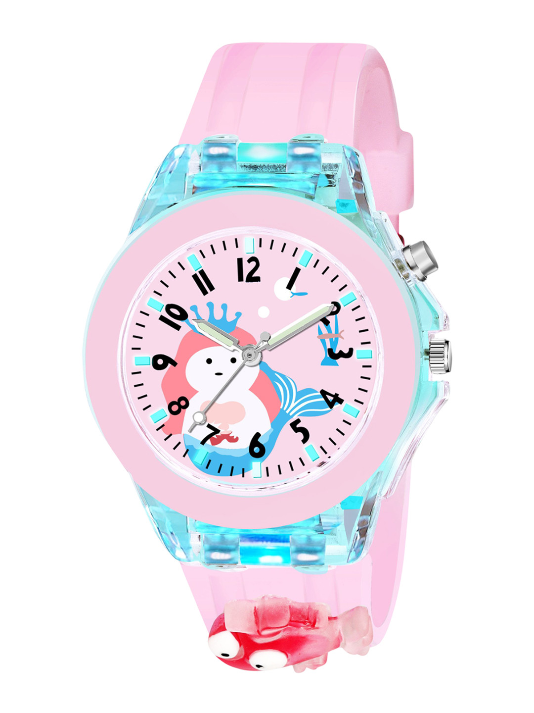CERO Kids Analogue Multi Function Watch M-Kids-Pink-Fish