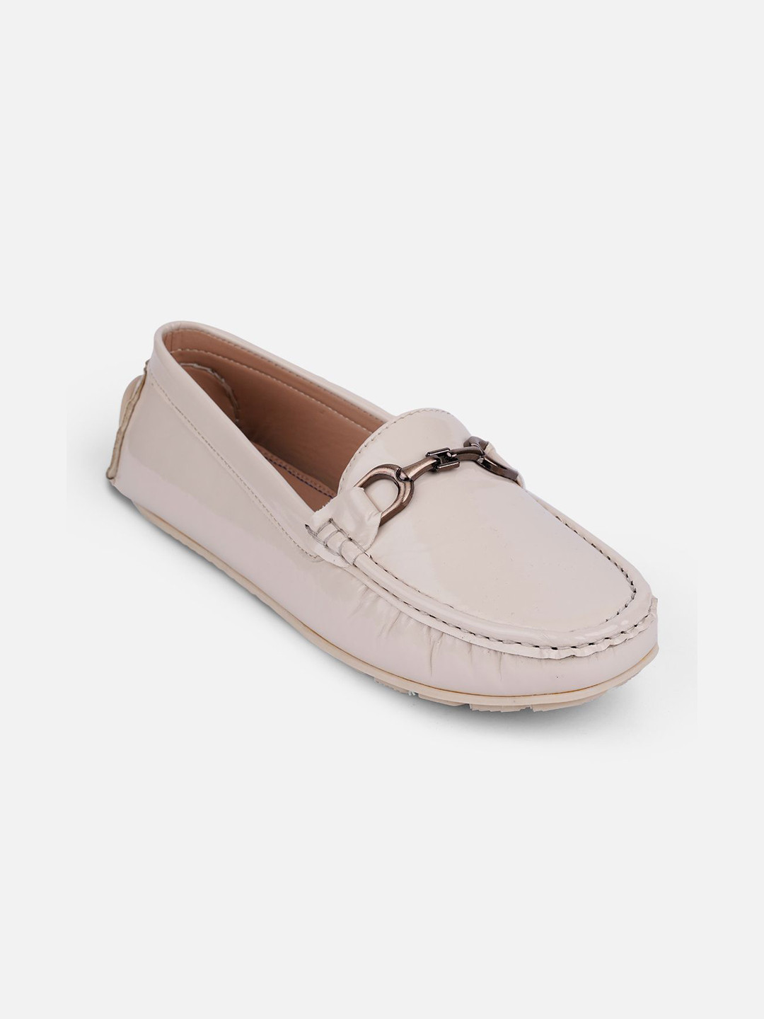 iD&U Women Round Toe  Horsebit Loafers