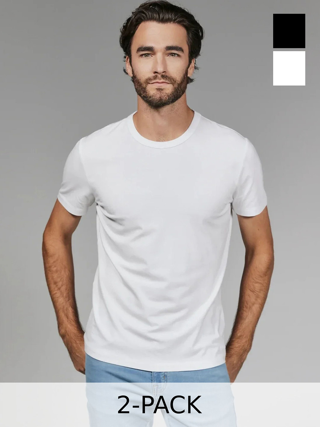 inner element Pack Of 2 Moisture Wicking Round Neck Short Sleeves Regular Fit T-Shirts