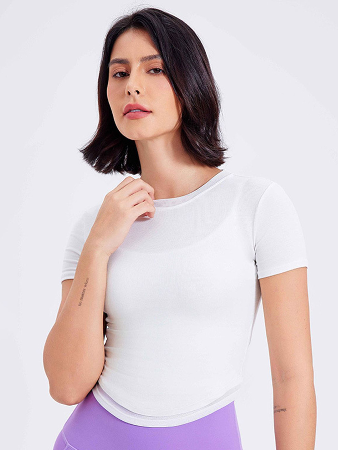 LULU & SKY Women Slim Fit Round Neck Casual T-shirt