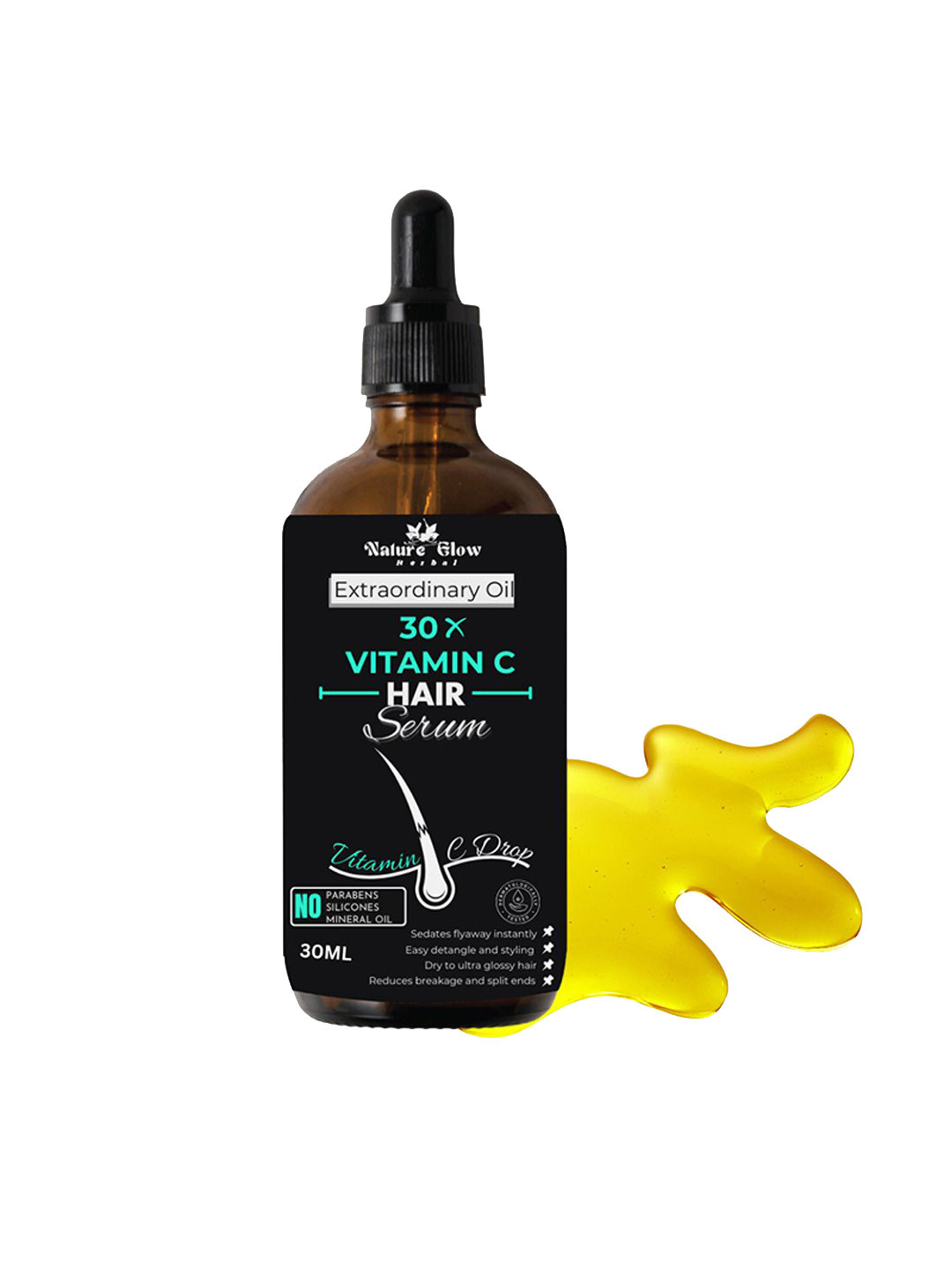 Nature Glow Herbal 30X Vitamin C Drop Hair Serum - 30ml