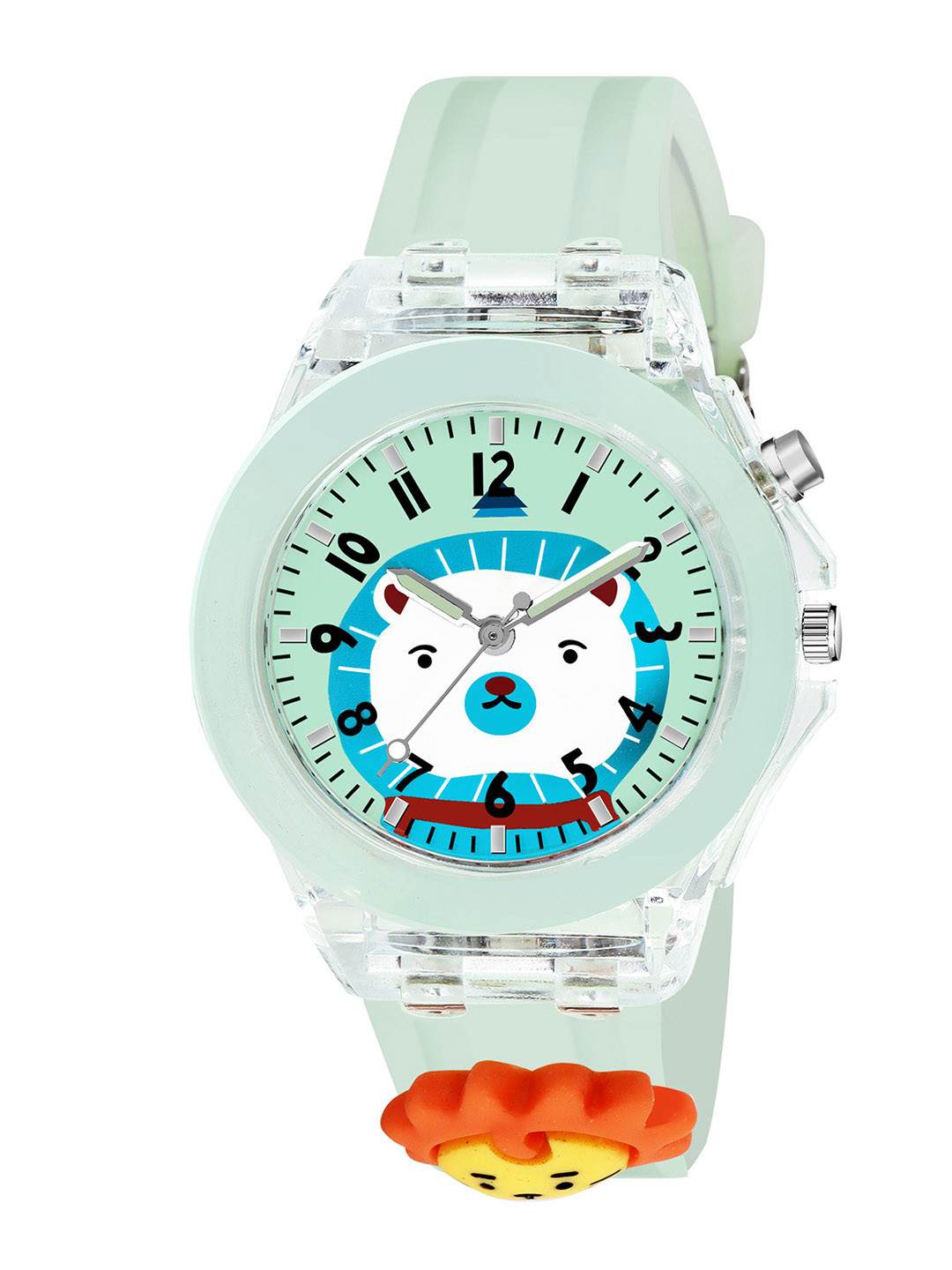 CERO Printed Dial & Straps Analogue Multi Function Watch M-Kids-Green-Lion