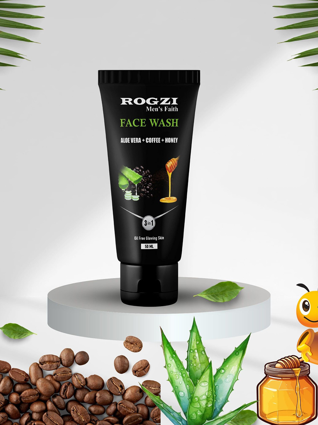 ROGZI Face Wash With Aloe Vera & Honey - 50 ml