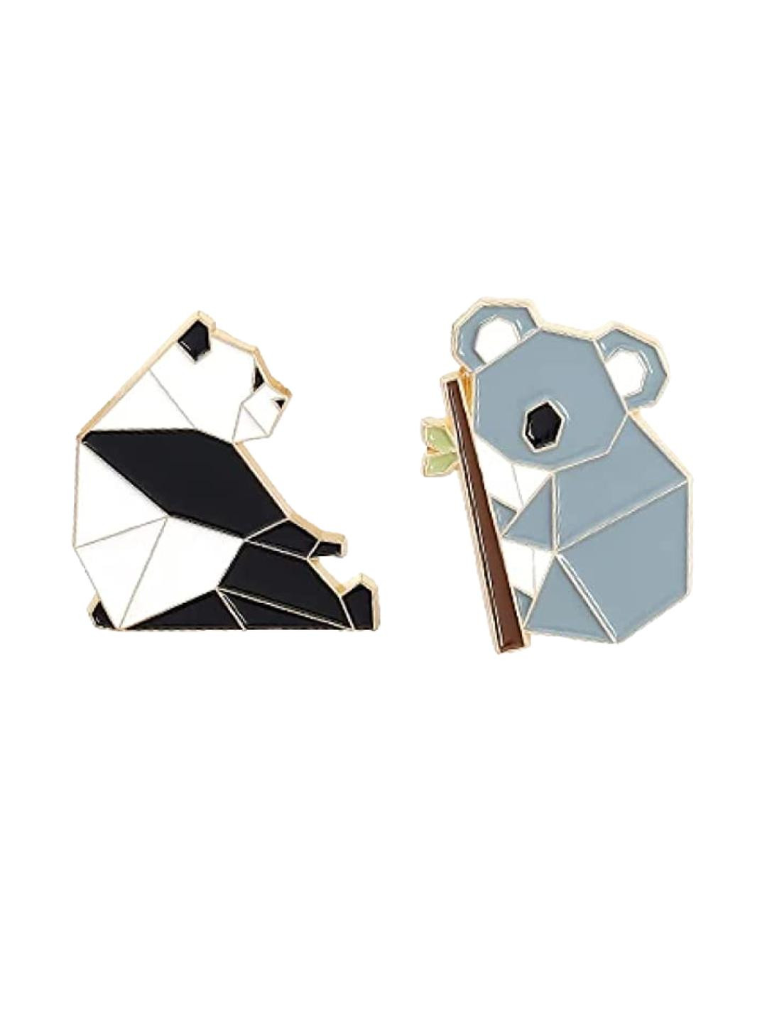 FURE Black Alloy Brooch