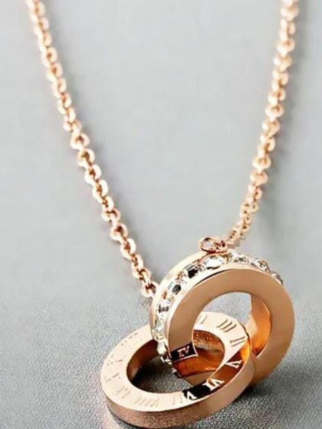 Khusha Creations Gold-Toned Stainless Steel Necklace