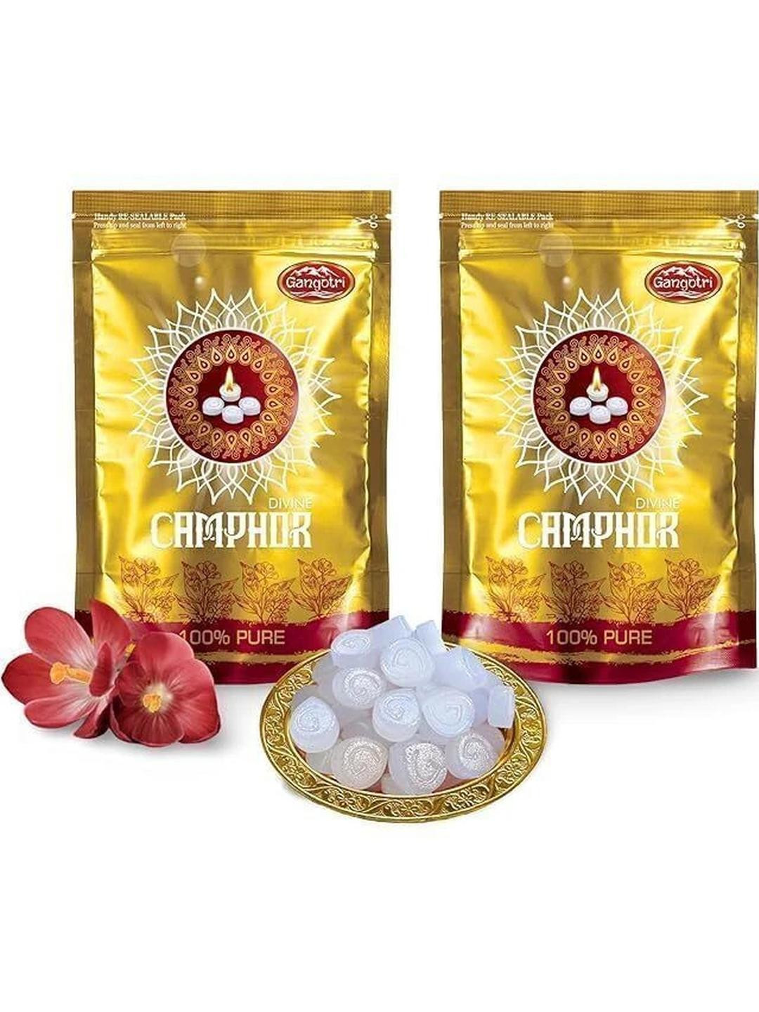 Gangotri Set Of 2 Bhimseni Camphor Jar 100 gm