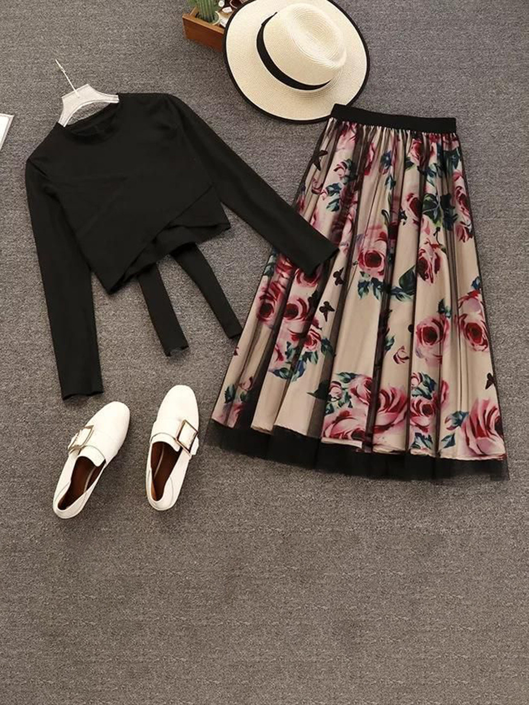 Miss Mosa By Akanksha  Black Jenna Coord Set