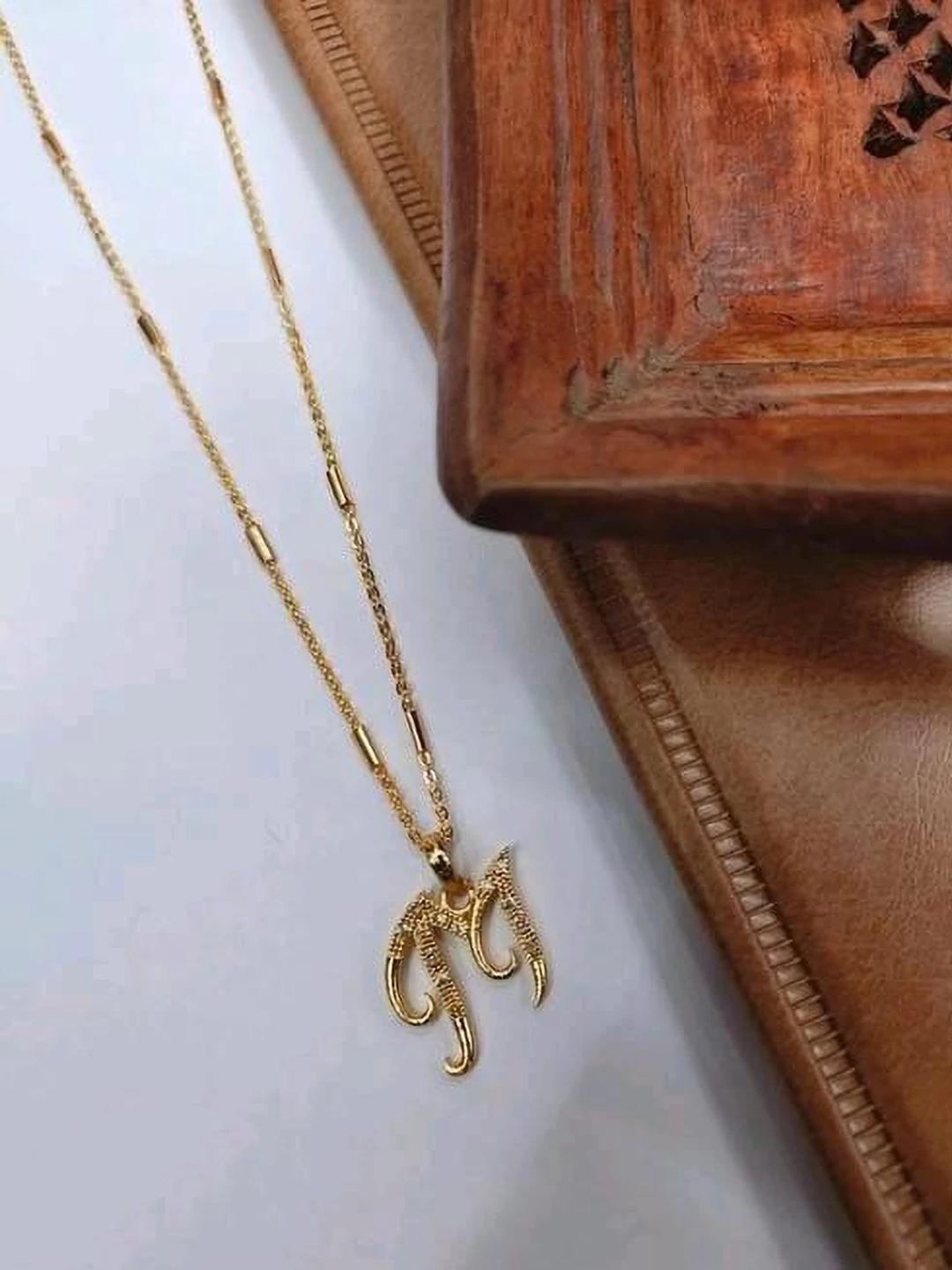 CLONEO Gold-Plated Letter M Pendant