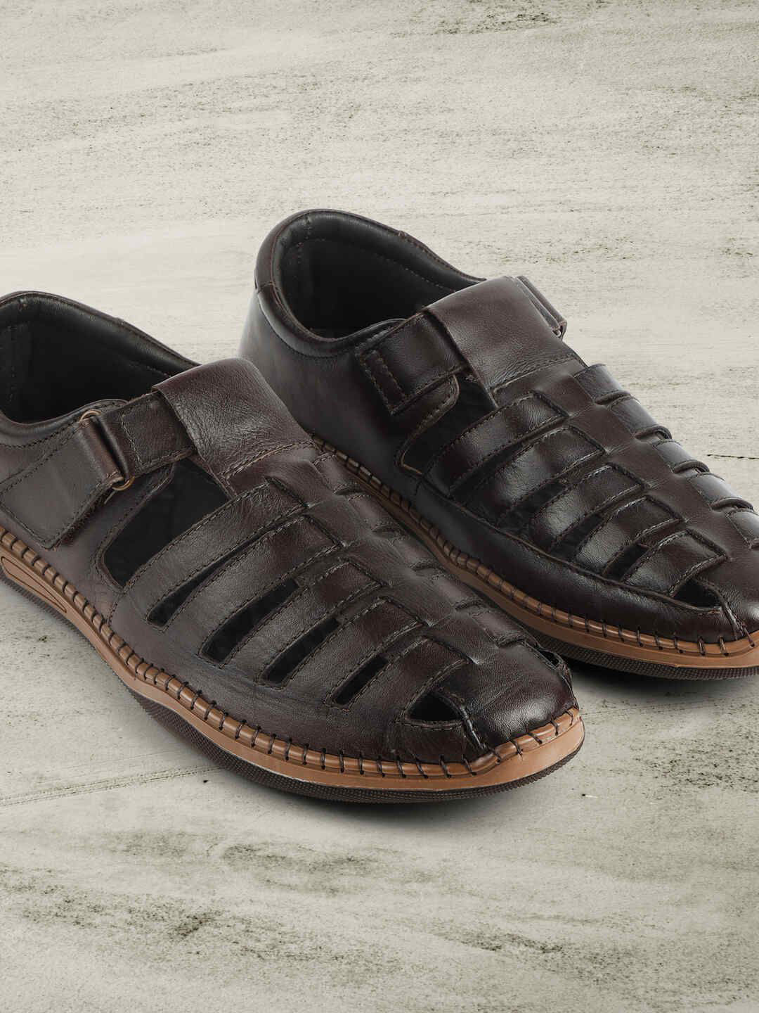 Metro Leather Fisherman Sandals