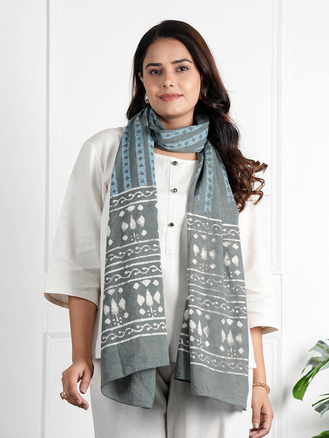 Style Shoes Printed Cotton Scarf