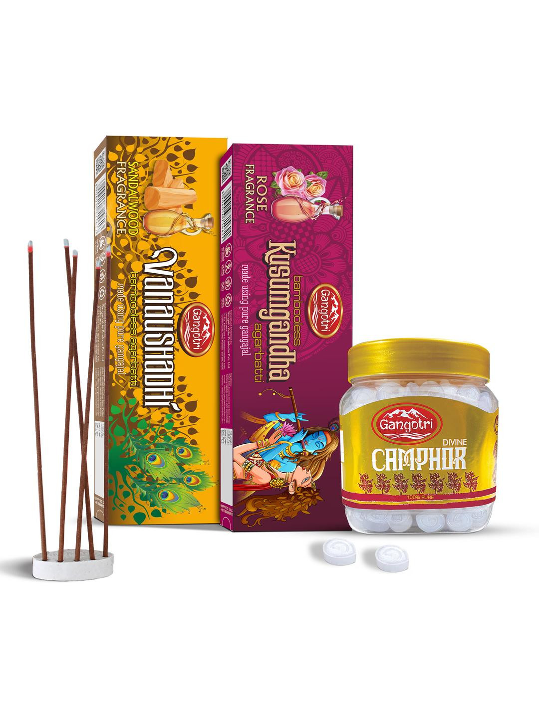 Gangotri Pack Of 3 Camphor Tablet Pouches