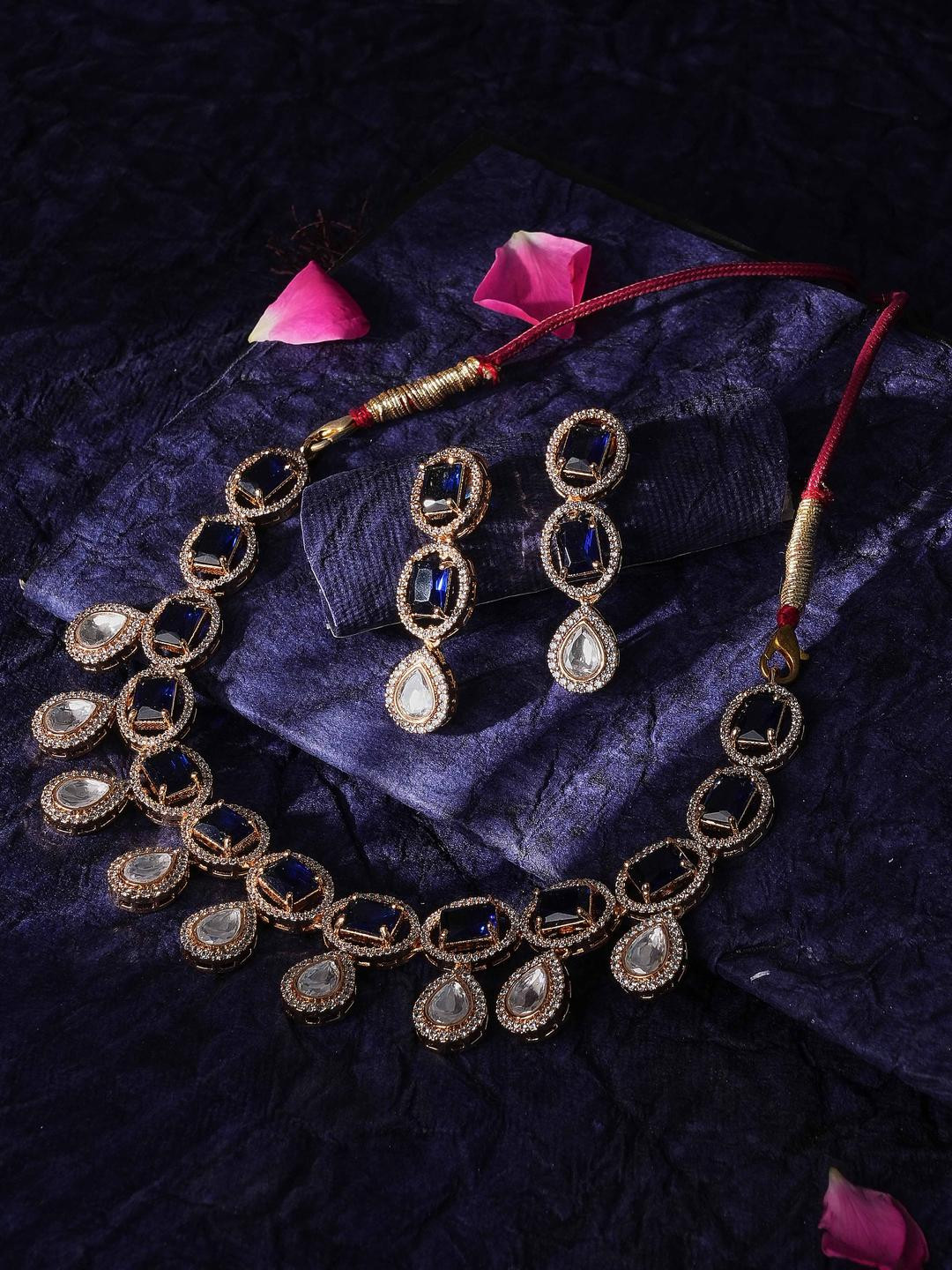 KAYRAH Red Brass Jewellery Set
