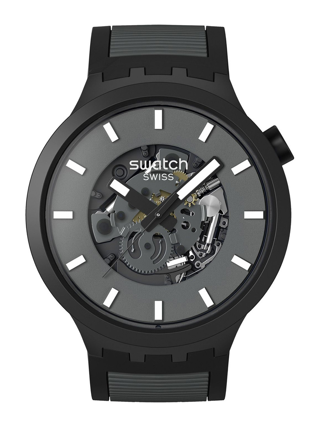 Swatch Unisex Skeleton Dial & Straps Analogue Watch SB05B113