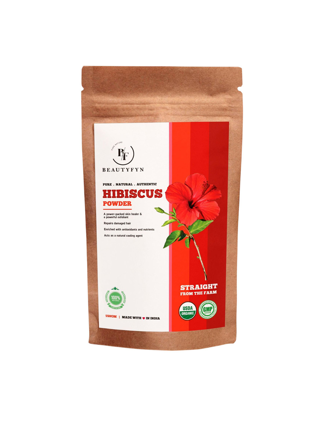 BEAUTYFYN Natural Herbal Hibiscus Powder- 150 g