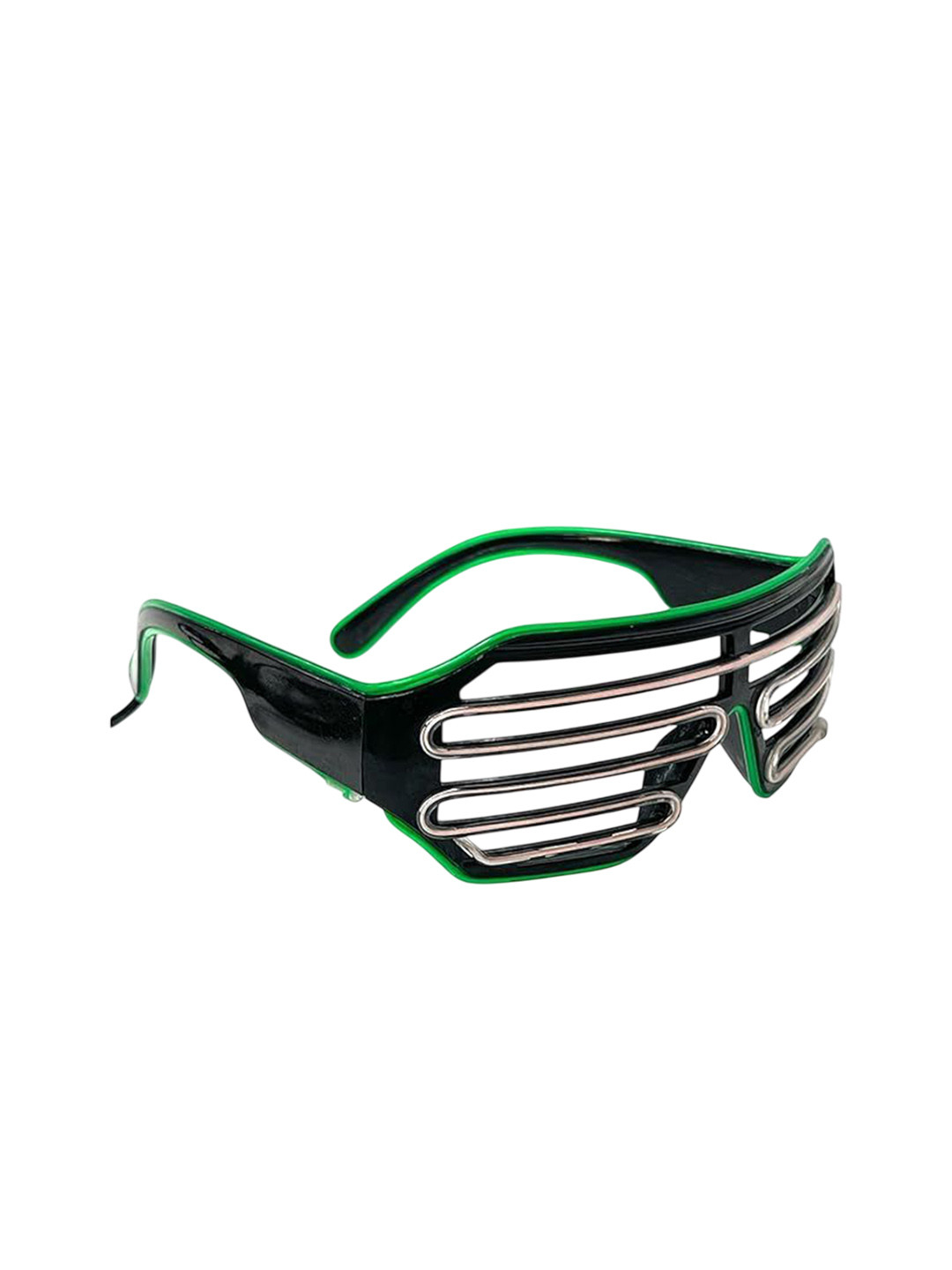 AUGEN Unisex Full Rim Steady Light Sunglasses With UV Protected Lens VI-SG-Led-WhiteGreen