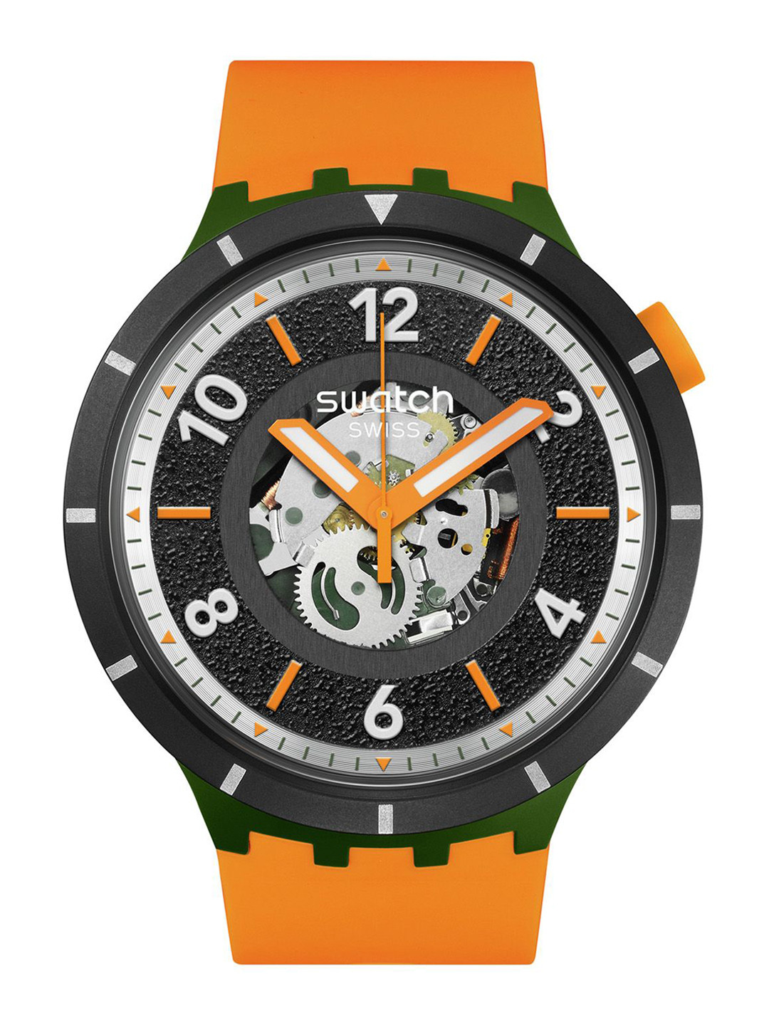 Swatch Unisex Silicon Analogue Watch SB03G107