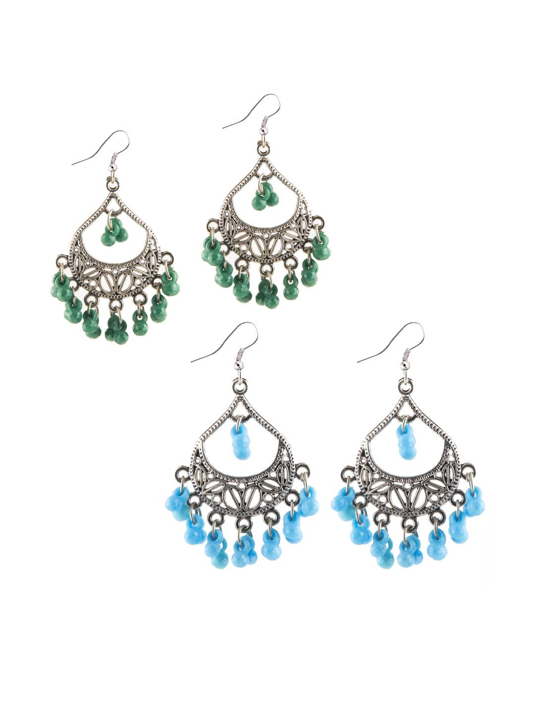 Creative Frogs Women Blue Earrings