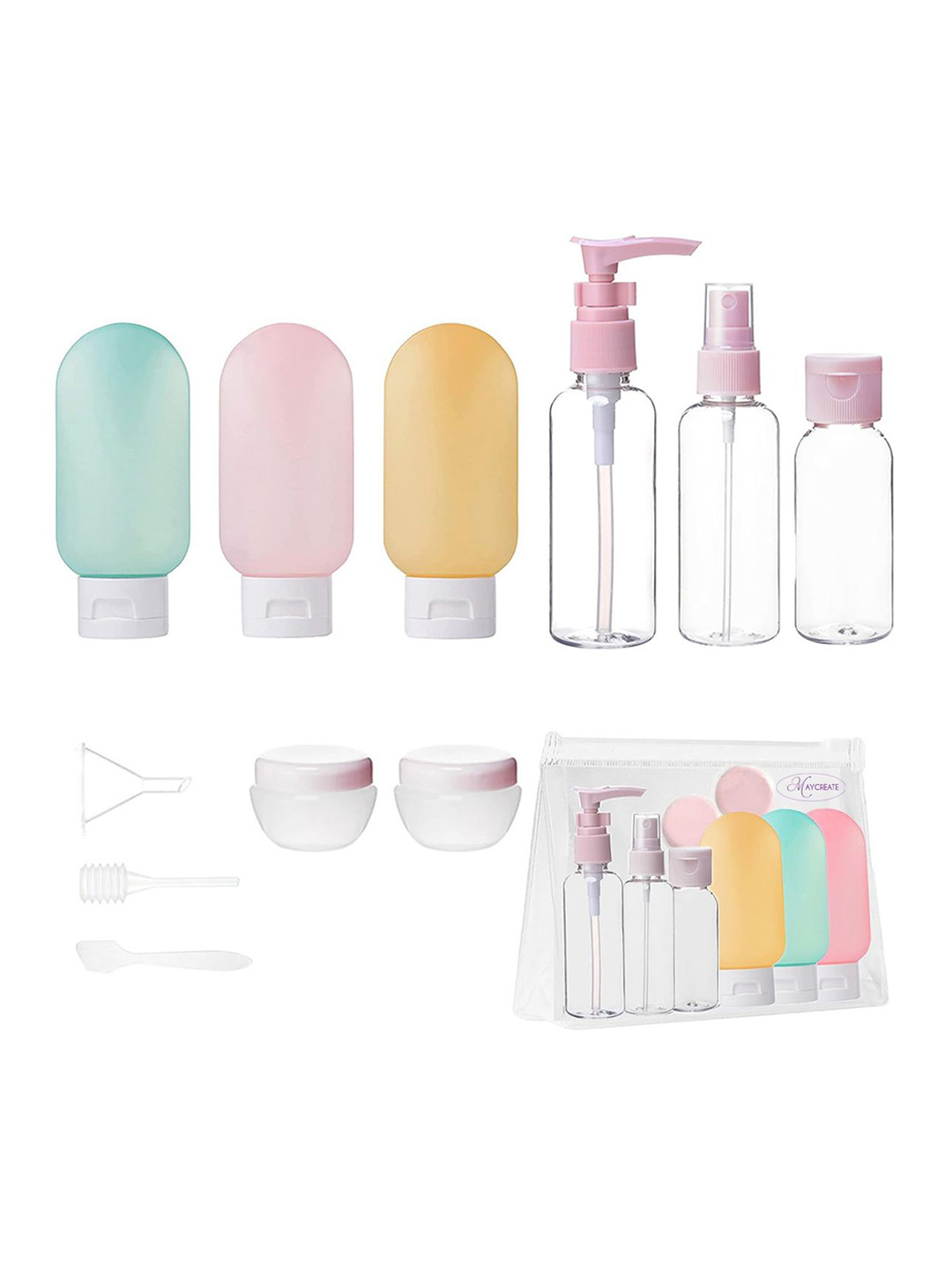 Gustave 10 Pieces Leakproof Eco Friendly Travel Bottles Travel Accessory