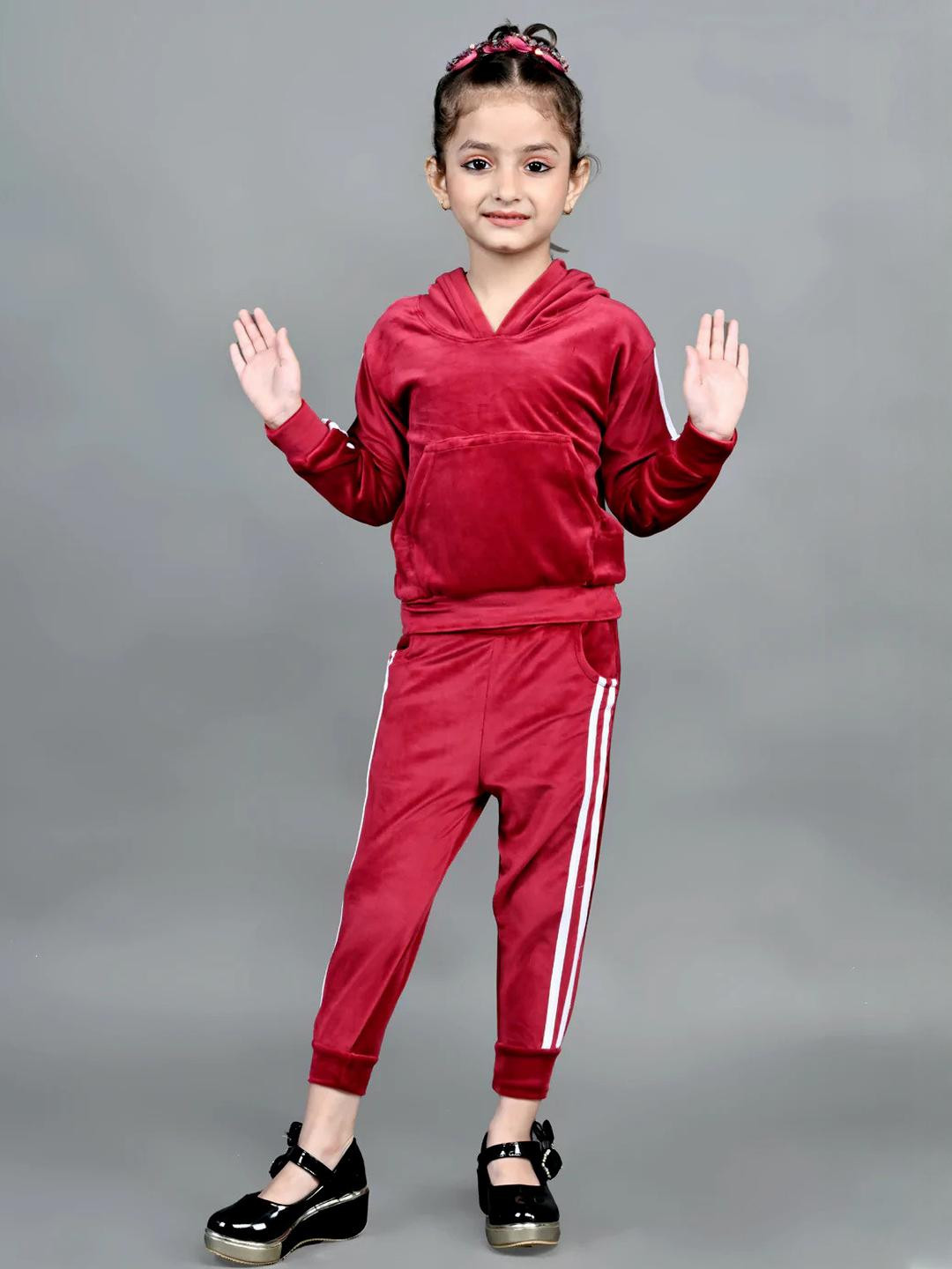 Kwikk Red Unisex Kids T-shirt with Trousers