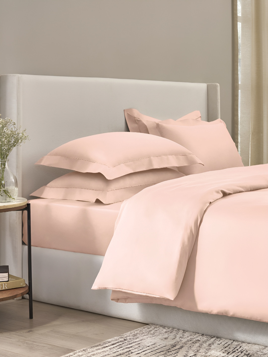 SANSAAR A DDECOR BRAND LIVE CONSCIOUSLY Pink King Size Duvet Cover - 2.28m x 2.74m