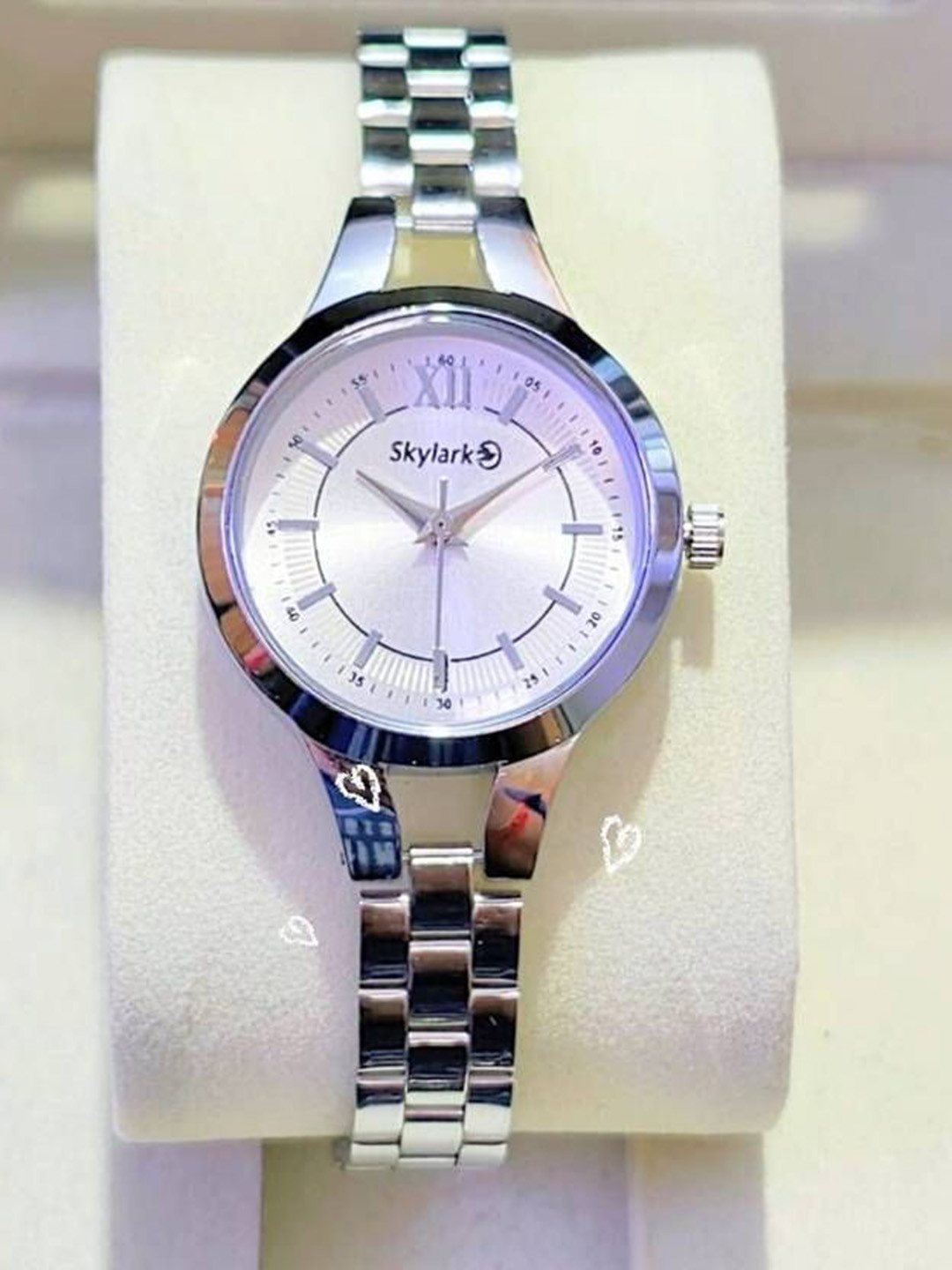 Skylark Women Dial & Stainless Steel Straps Analogue Watch Lina_Silver_5451