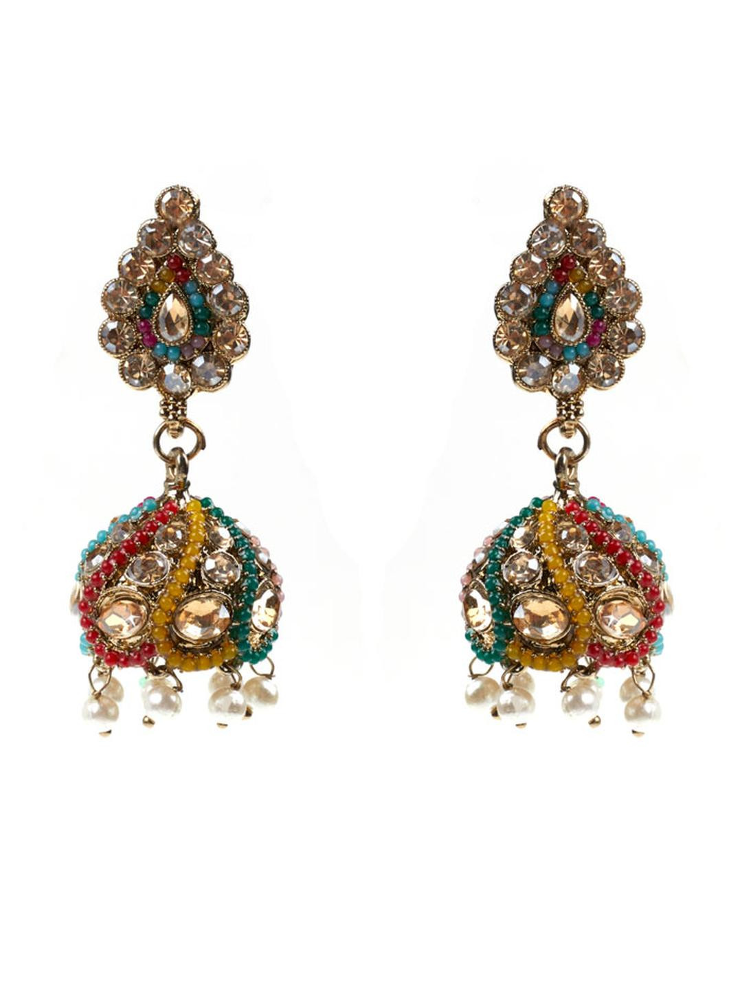 zarmar fashion Multi Dome Shaped Jhumkas Earrings