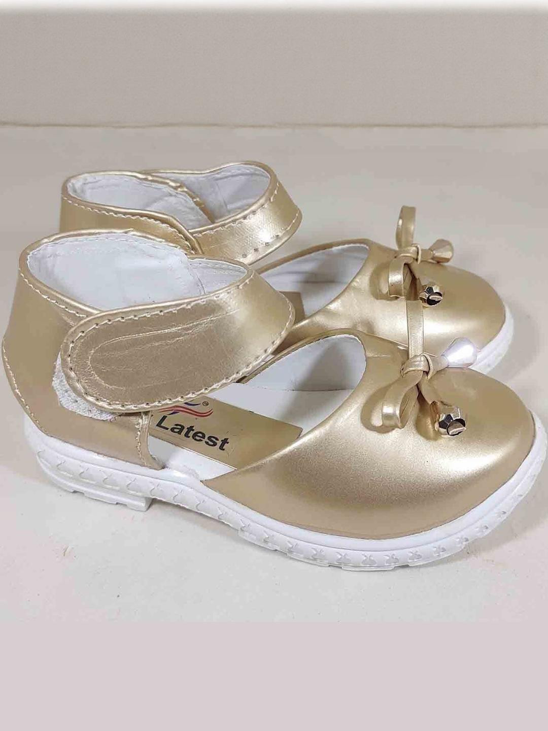 NEW LATEST Girls Gold Bow-Tie Sandals