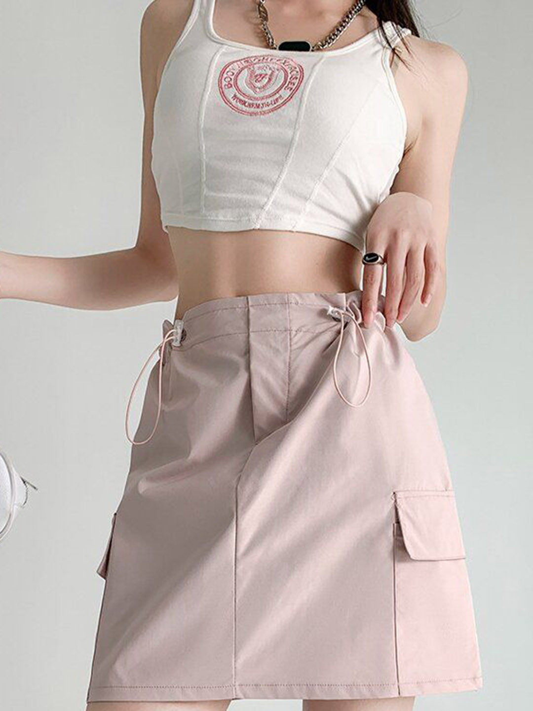 Outzidr A-Line Mini Cargo Skirt