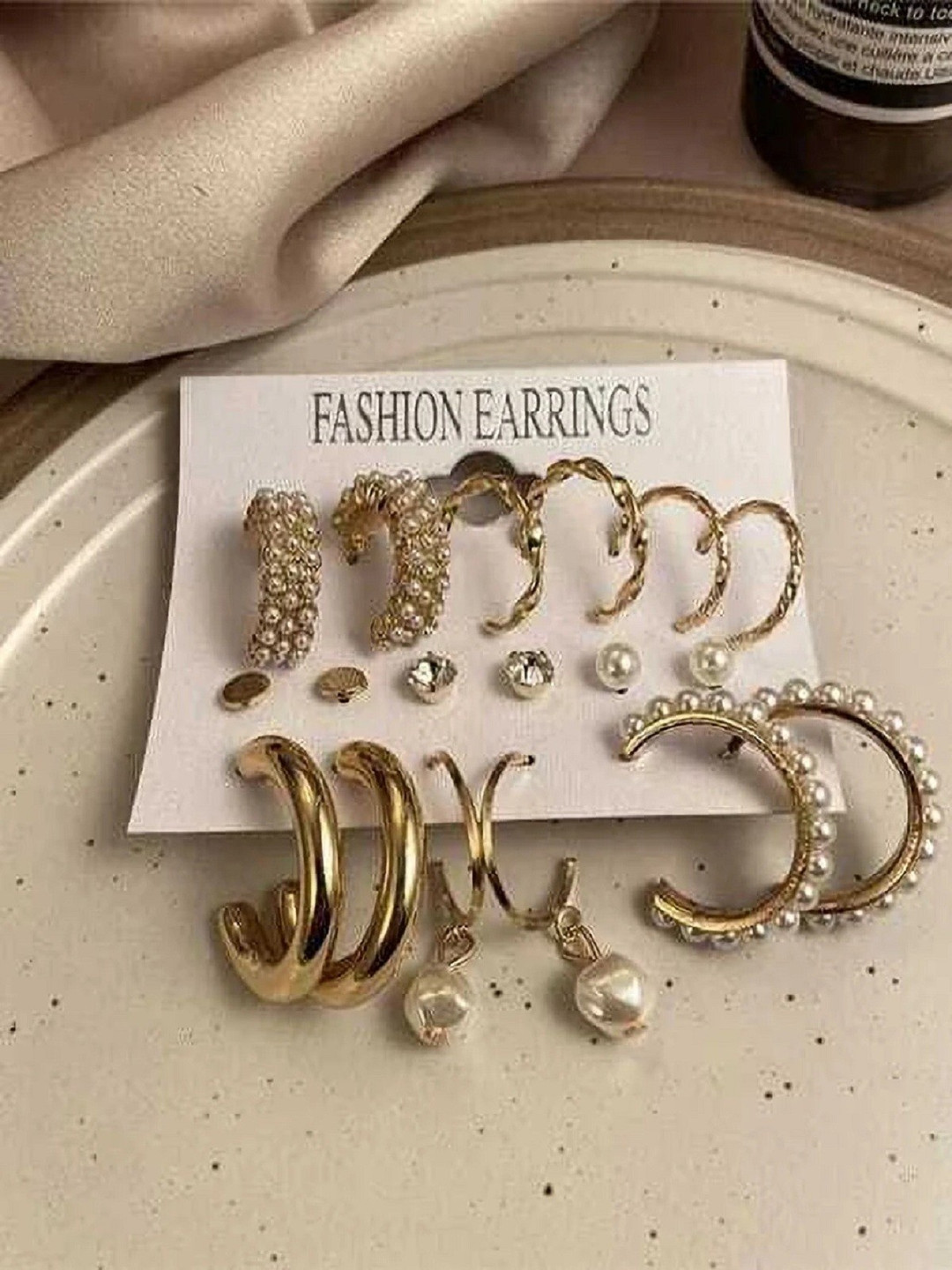 spyronix real treasure Gold-Plated Alloy Earrings