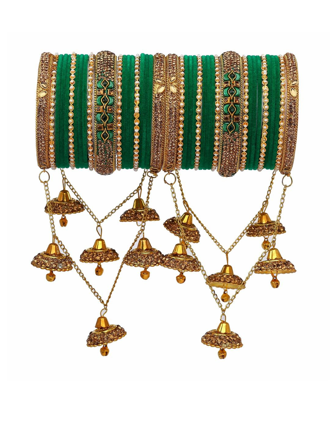 Amika Set Of 42 Gold-Plated Bangle