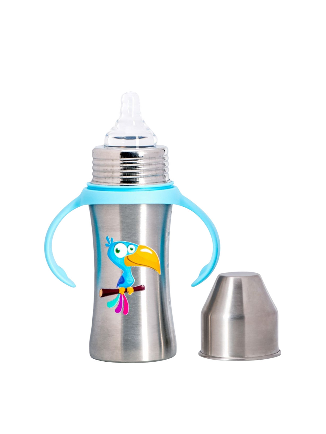 Adore Kids Magnus! Premium Wide Neck Feeding Bottle With Handle 250 ml - Blue