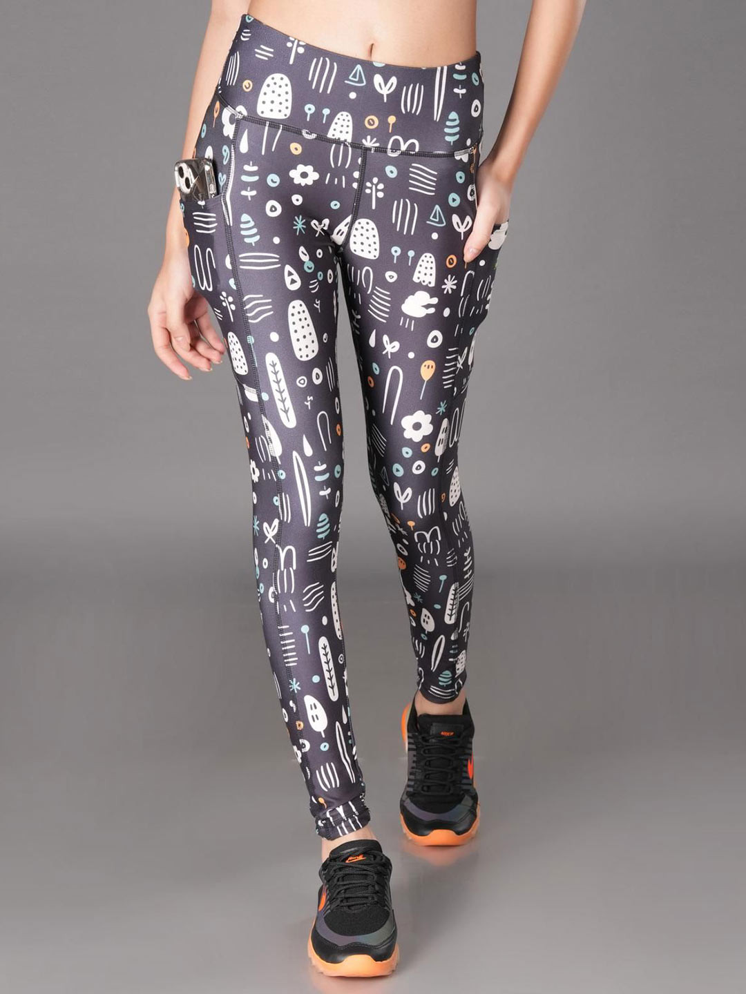 The Dance Bible Printed Soft High Waist Gym Tights