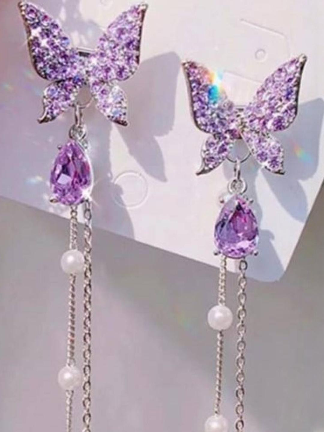 Amrav Women Purple Earrings