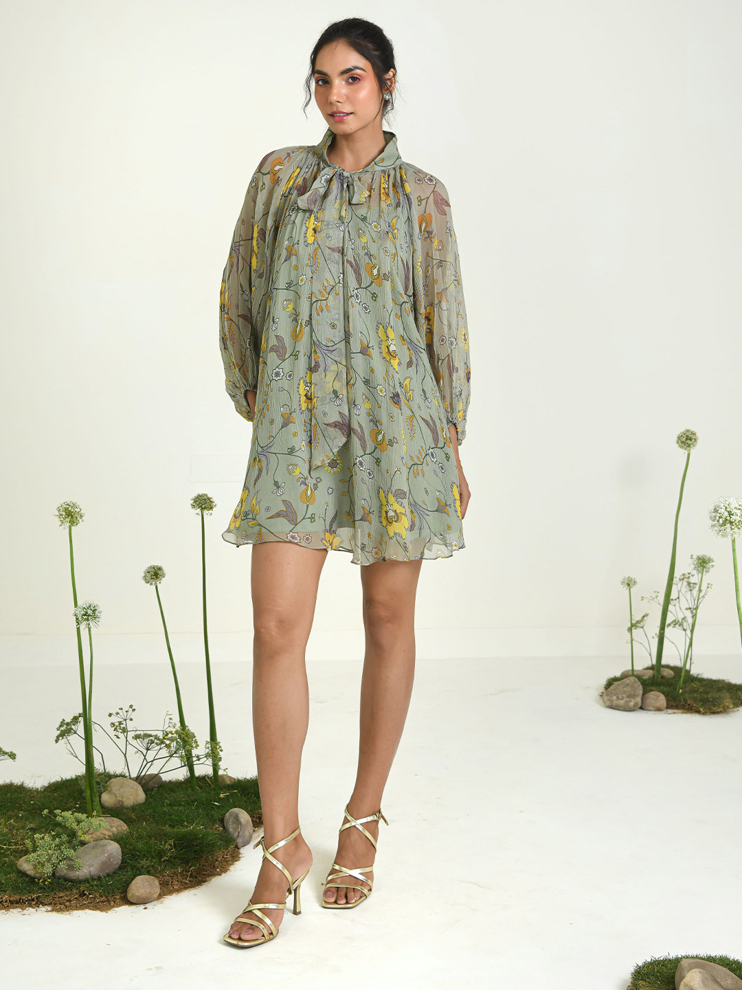 Baise Gaba Women Daydream Wildflowers Dress with Slip