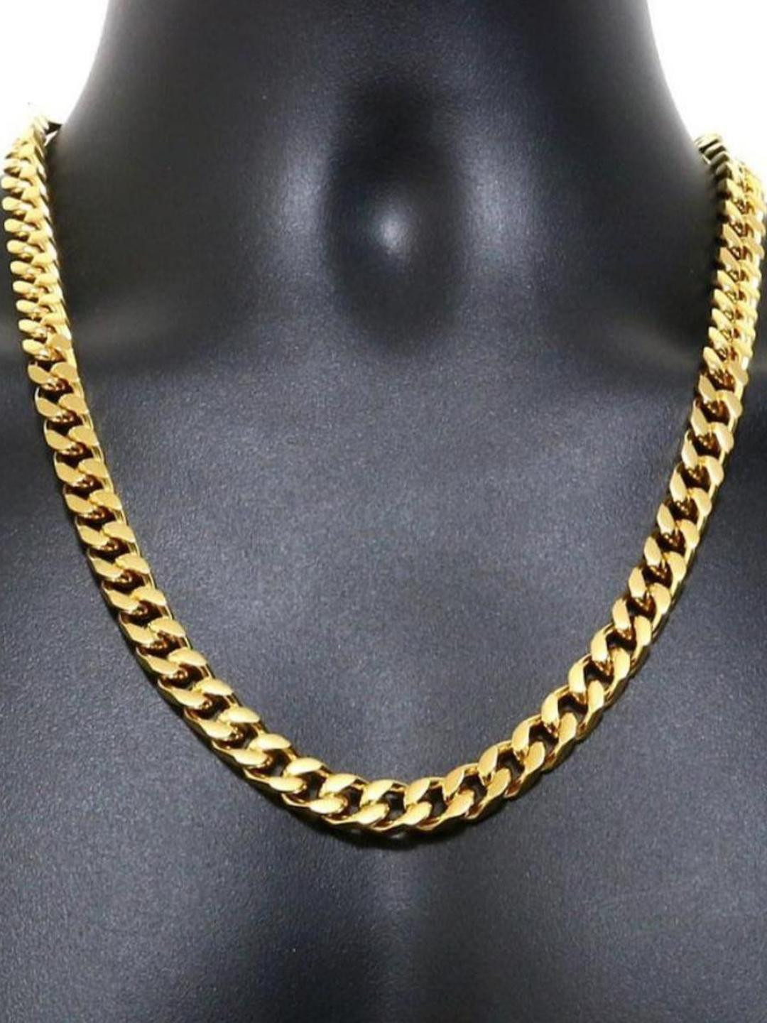 Vaiseema Men's Gold-Plated Necklace and Chains