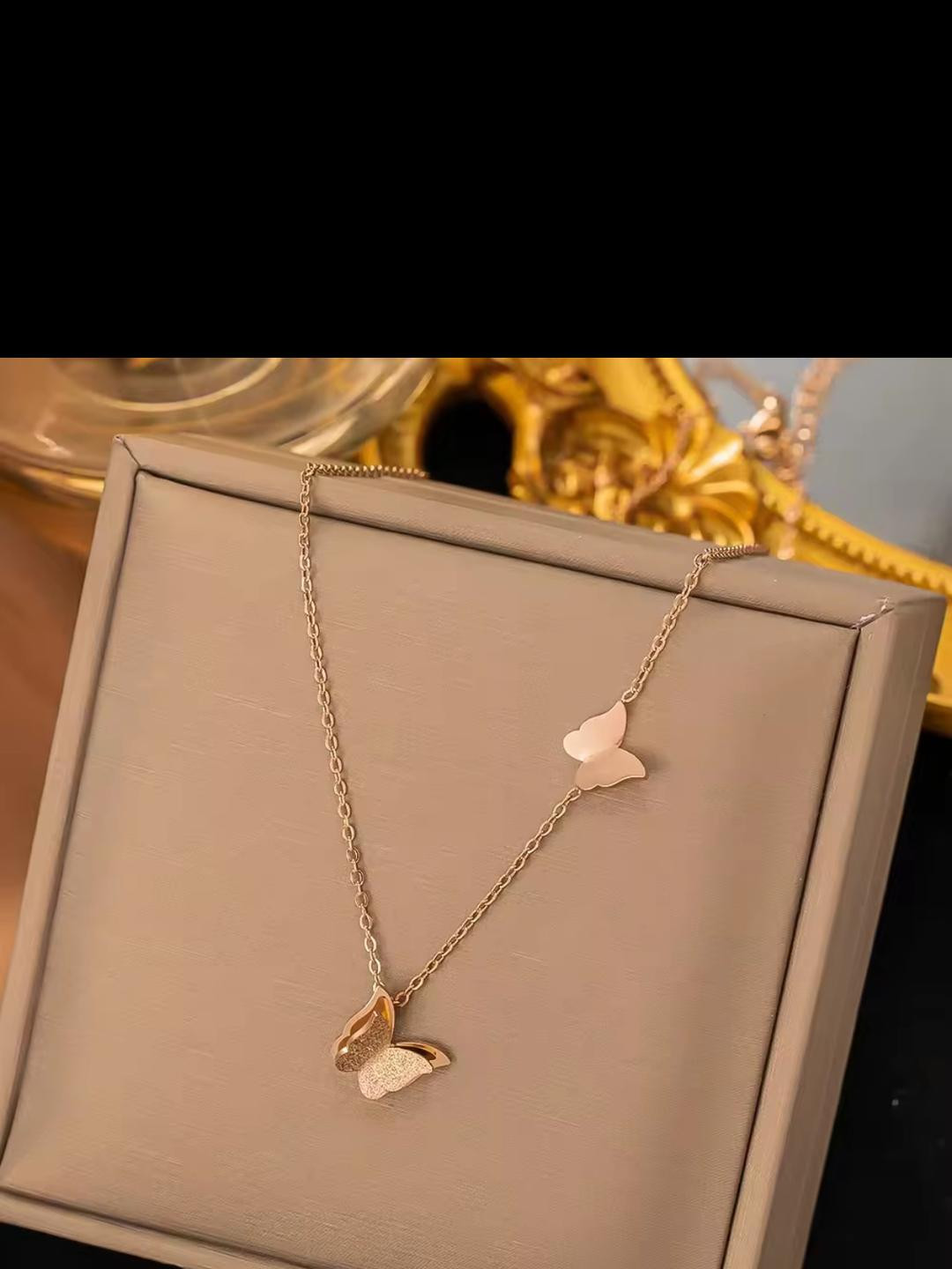 Nitant Butterfly Pendant with Chain