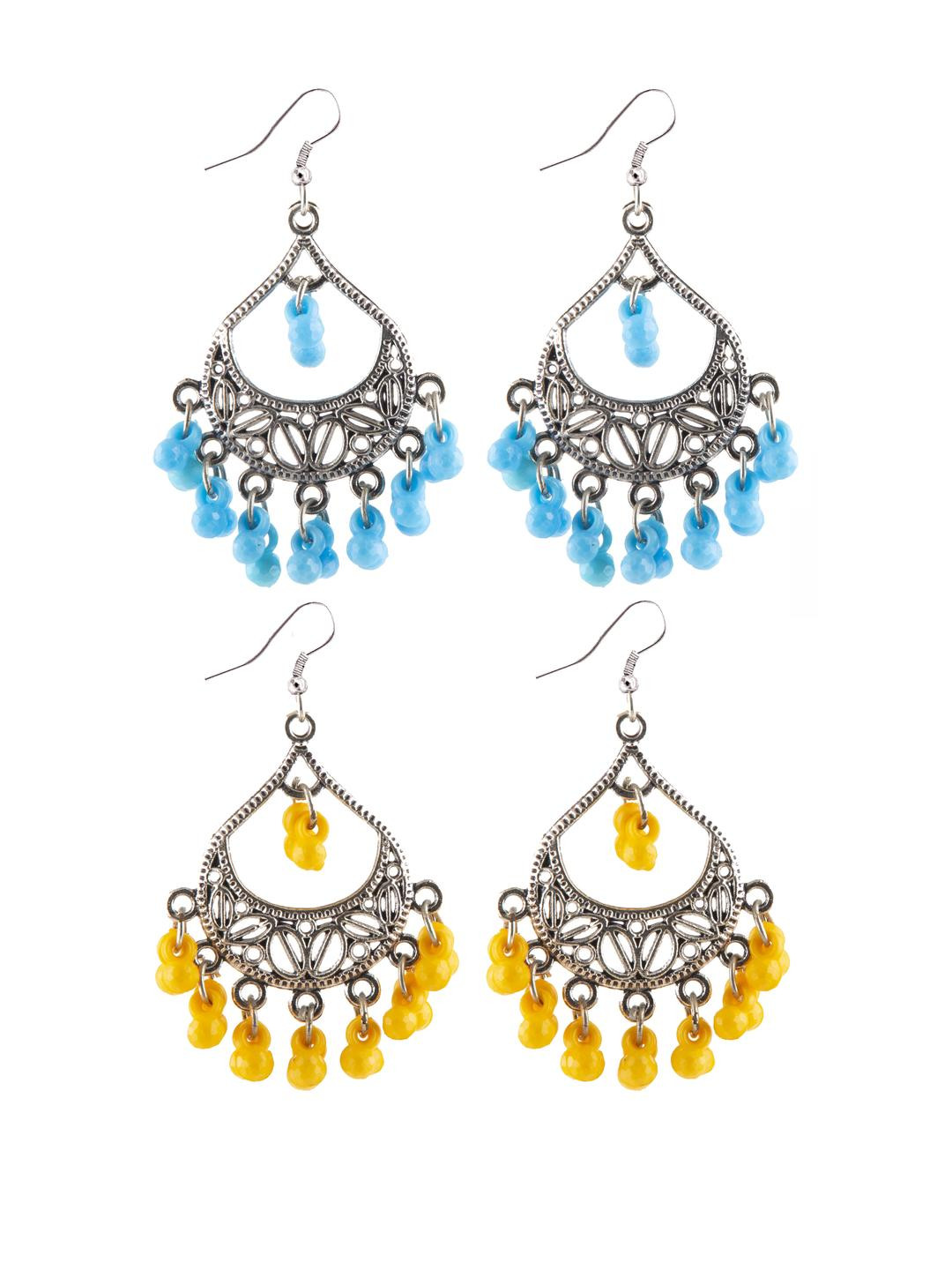 Creative Frogs Women Yellow Earrings