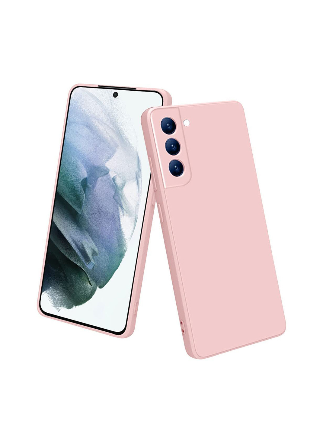 LIRAMARK Solid Samsung Galaxy S21 Plus Silicone Impact Resistant Soft Back Case