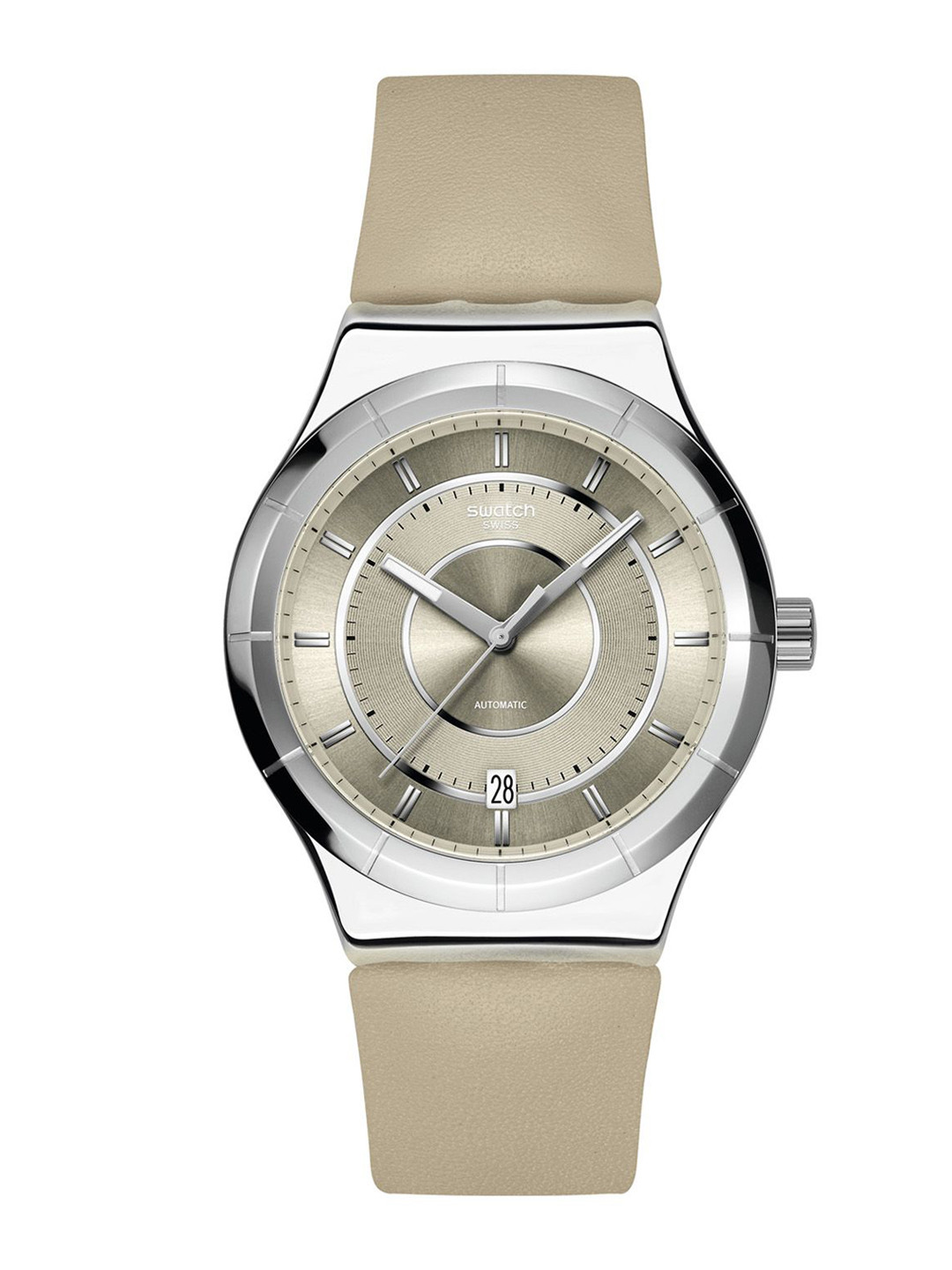 Swatch Men Analogue Automatic Motion Powered Watch YIS434