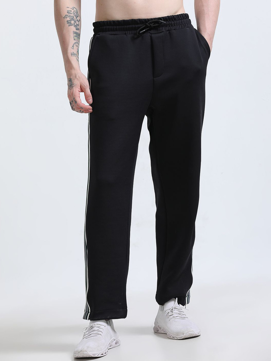 Espanshe Rowan Striped Relaxed Fit Track Pants