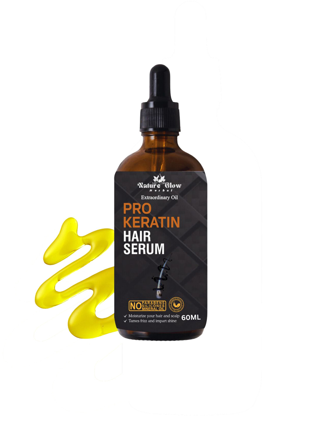 Nature Glow Herbal  Pro Keratin Hair Serum - 60ml