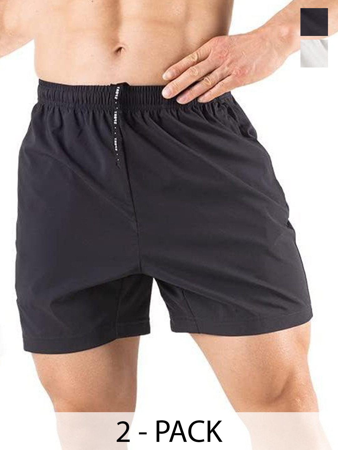U360 Men Pack Of 2 Mid-Rise Boxer Shorts