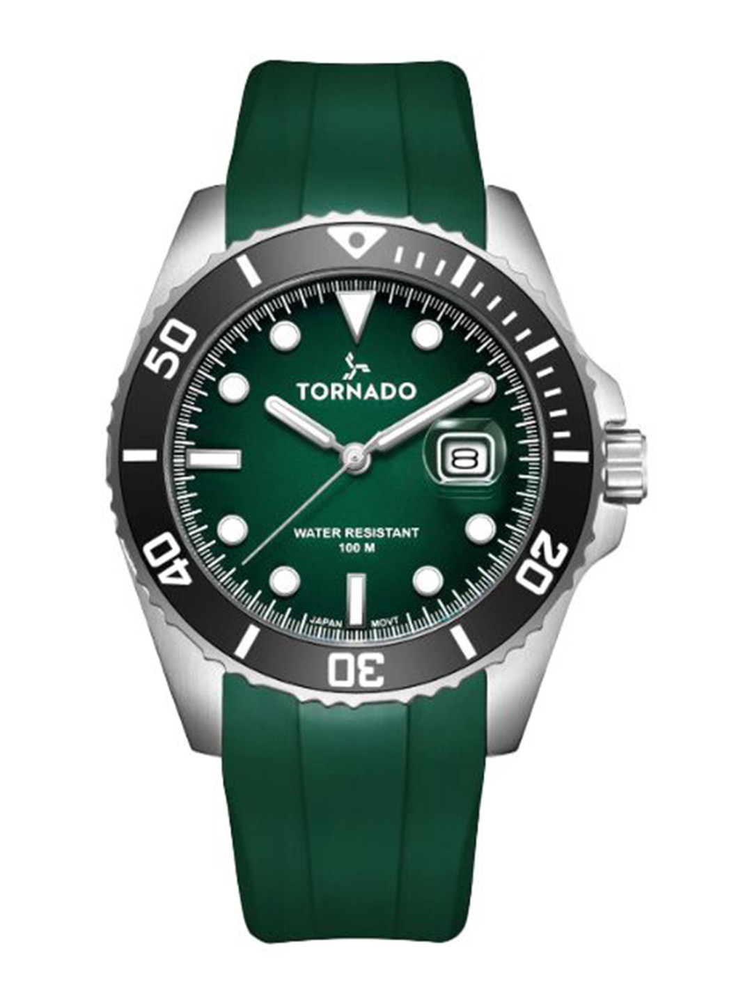 TORNADO LUMINA Men Round Dial & Straps Analogue Chronograph Watch T22001-SSHH