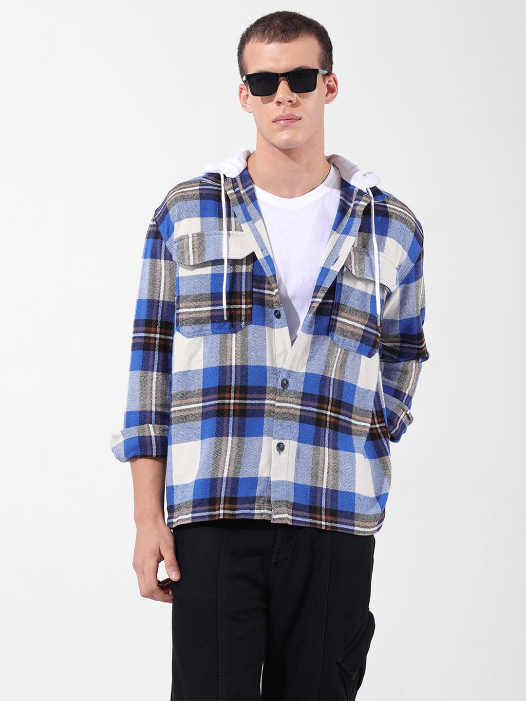 The Indian Garage Co Checked Cotton Casual Shirt