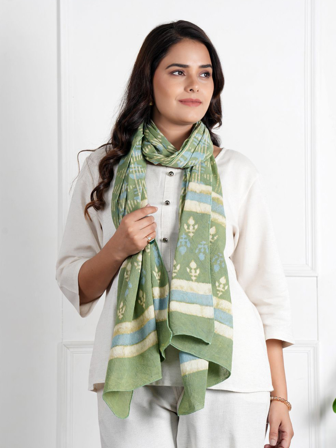 Style Shoes Printed Cotton Scarf